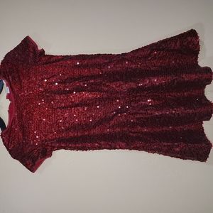 Gap Red sequin dress